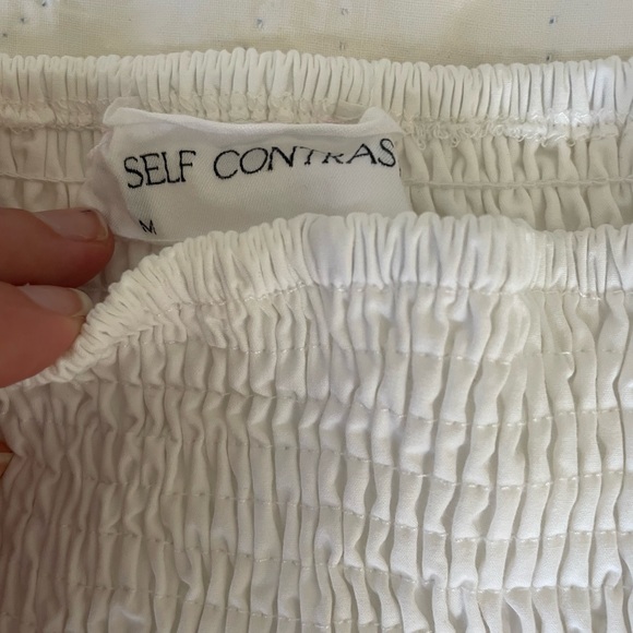 FLOUNCE MINI SKIRT (never been worn) / Anthropologie brand Self Contrast - Picture 4 of 5